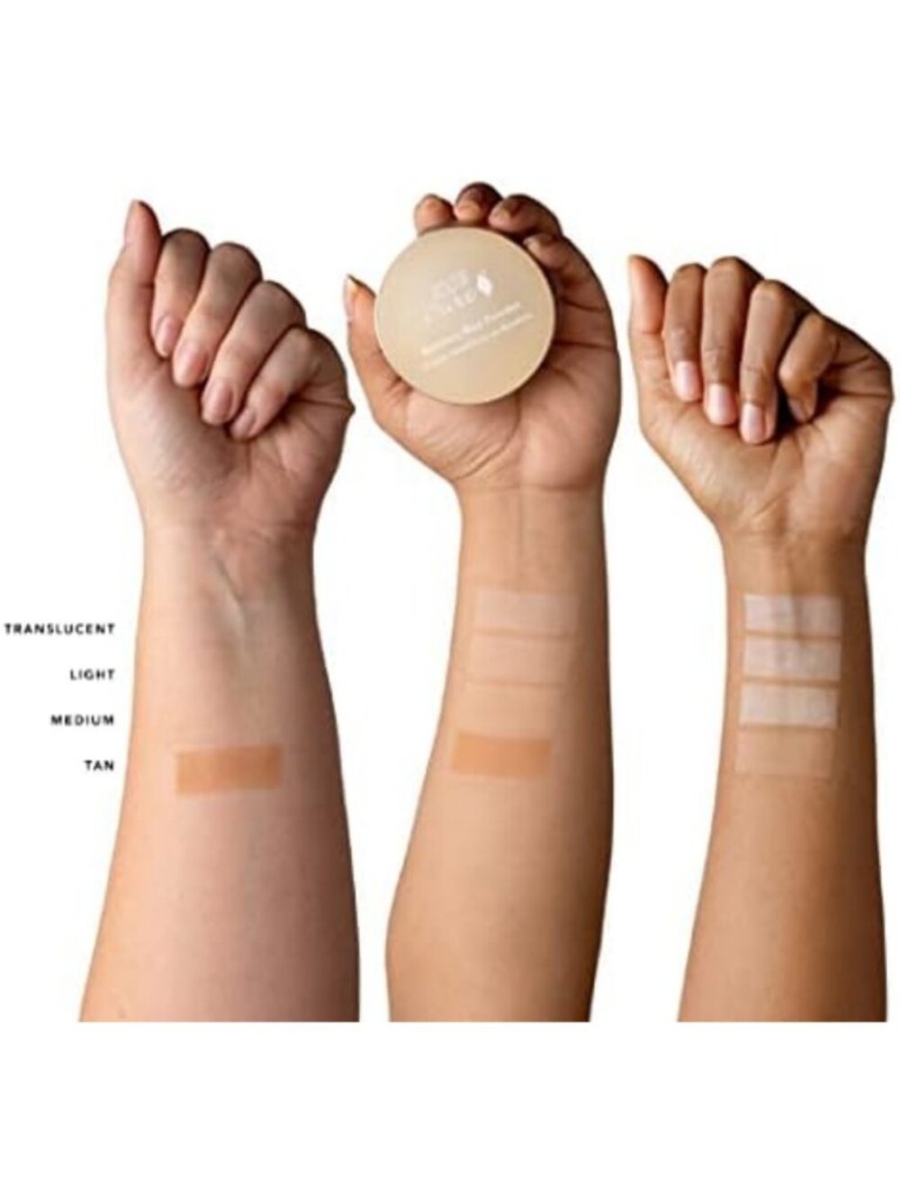 100% Pure Bamboo Blur Powder - Tinted Mattifying Setting Powder, Translucent - Picture 6 of 7
